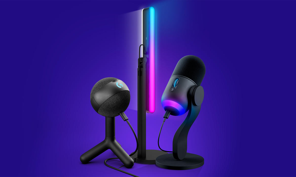 Logitech's latest Yeti microphones and lighting are all available in RGB