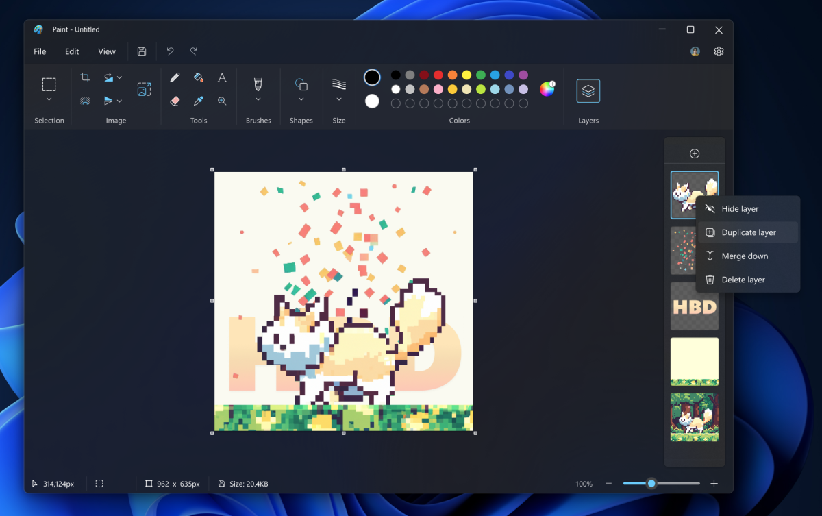 MS Paint just got two great features for a 90s graphics editor