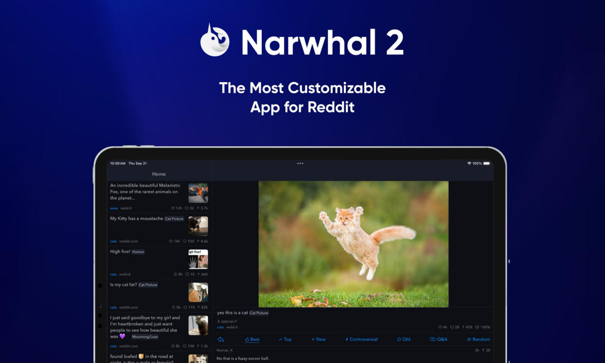 Reddit client Narwhal is trying a monthly pricing of $4 to navigate API changes